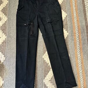 Lauren Ralph Lauren Black Straight-Leg Hiking / Cargo Pants